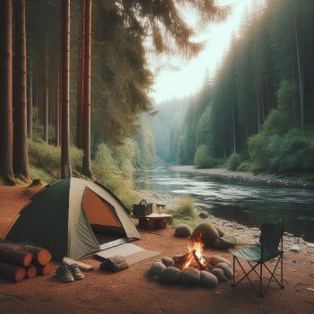 What tent do you normally use when you go camping, and what other items complete your typical setup